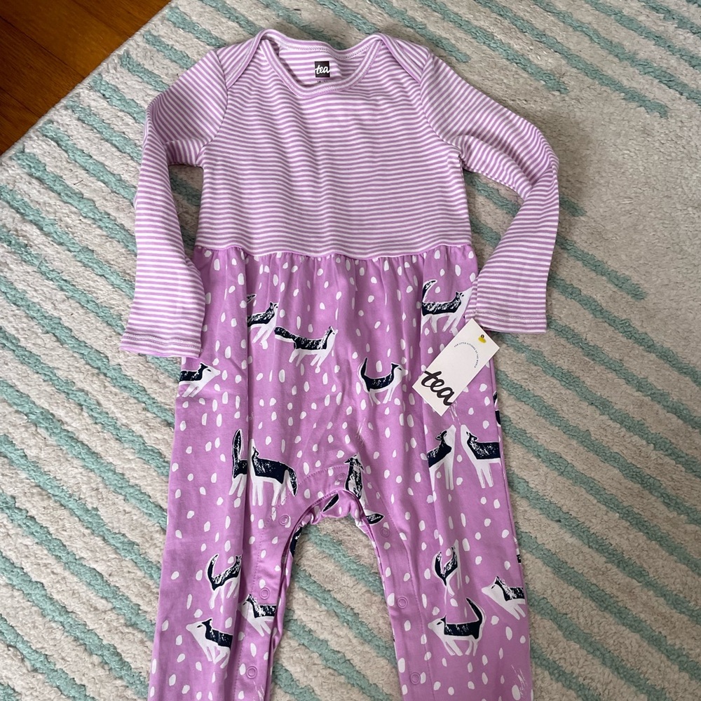 NWT Tea Collection purple jumpsuit